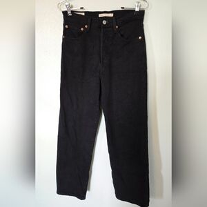 Levi's | Black Ribcage Straight Ankle Jeans Size 27